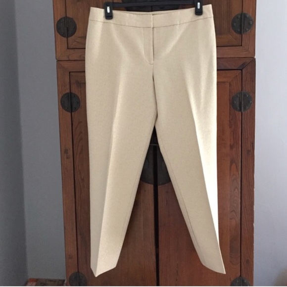Cream & Gold Talbots Pants - Picture 1 of 5